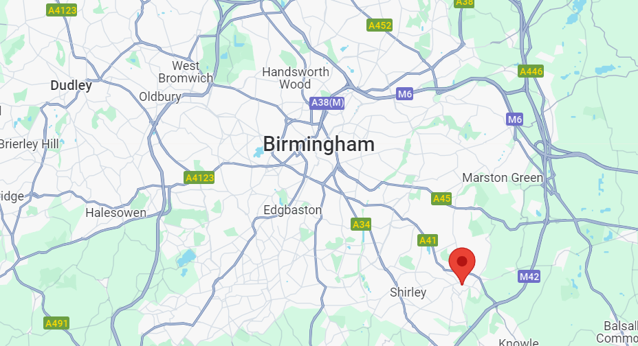 Birmingham UK map map of Birmingham UK